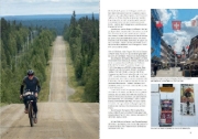 Buchcover und Innenansicht für das Buch: Fahrrad, Freiheit, Europa - unterwegs auf dem EuropeanConnection Trail