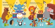 Buchcover und Innenansicht für das Buch: Hör mal (Soundbuch): Wir machen Musik