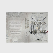 Buchcover und Innenansicht für das Buch: Von Flammen & Verrat (Die Geschichte der Anderswelt 2)