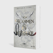 Buchcover und Innenansicht für das Buch: Von Flammen & Verrat (Die Geschichte der Anderswelt 2)