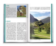 Buchcover und Innenansicht für das Buch: KOMPASS Wanderführer Tessin, 50 Touren mit Extra-Tourenkarte