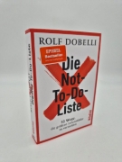 Buchcover und Innenansicht für das Buch: Die Not-To-Do-Liste