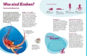 Buchcover und Innenansicht für das Buch: WAS IST WAS Kraken. Acht Arme und drei Herzen