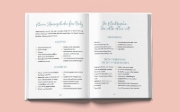 Buchcover und Innenansicht für das Buch: Das unkitschige Schwangerschaftstagebuch (Punkte-Edition)