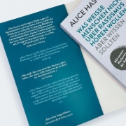 Buchcover und Innenansicht für das Buch: Was weiße Menschen nicht über Rassismus hören wollen aber wissen sollten
