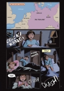 Buchcover und Innenansicht für das Buch: Refugee: The Graphic Novel