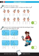 Buchcover und Innenansicht für das Buch: Die drei ??? Kids: Mein Matheblock 1. Klasse
