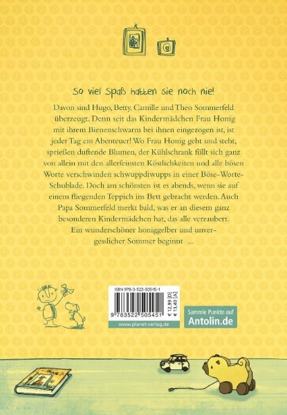 Buchcover und Innenansicht für das Buch: Und plötzlich war Frau Honig da