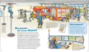 Buchcover und Innenansicht für das Buch: WAS IST WAS Junior Band 4. Feuerwehr