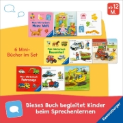 Buchcover und Innenansicht für das Buch: Meine ersten Wörter: 6 Mini-Bücher im Set