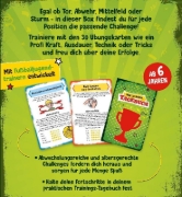 Buchcover und Innenansicht für das Buch: Meine Challengebox Fußball - Für Kinder ab 6 Jahren