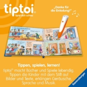 Buchcover und Innenansicht für das Buch: tiptoi® Bildergeschichten über den Umgang mit Gefühlen - Amélie Amie und die Sache mit der Vielfalt
