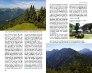 Buchcover und Innenansicht für das Buch: Wilde Wege Ammergau - Wetterstein - Karwendel - Bayerische Voralpen