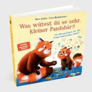 Buchcover und Innenansicht für das Buch: Was wütest du so sehr, kleiner Pandabär?