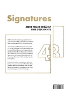 Buchcover und Innenansicht für das Buch: Signatures