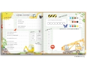 Buchcover und Innenansicht für das Buch: Kindergartenfreunde - BAUSTELLE