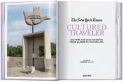 Buchcover und Innenansicht für das Buch: The New York Times. Cultured Traveler. 100 Trips for Curious Minds from Agadir to Yogyakarta