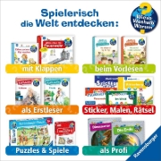 Buchcover und Innenansicht für das Buch: Wieso? Weshalb? Warum? junior, Band 31 - Tiere im Winter