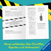 Buchcover und Innenansicht für das Buch: Verrückte Fakten für coole Jungs. Top Secret. Alles über Spione, Detektive und Agenten (Kinderbuch ab 9 Jahre)