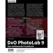 Buchcover und Innenansicht für das Buch: DxO PhotoLab 9 - Das umfassende Praxisbuch