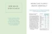 Buchcover und Innenansicht für das Buch: Der Nährstoff-Plan - Das Kochbuch