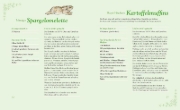 Buchcover und Innenansicht für das Buch: Beatrix Potter: Mein großes Peter-Hase-Kochbuch