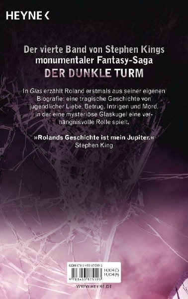 Buchcover und Innenansicht für das Buch: The Dark Tower 4. Wizard and Glass