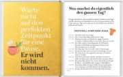 Buchcover und Innenansicht für das Buch: Selfcare für frischgebackene Mamas