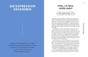 Buchcover und Innenansicht für das Buch: Hilfe bei Depressionen