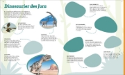 Buchcover und Innenansicht für das Buch: WAS IST WAS Rätseln und Stickern: Dinosaurier