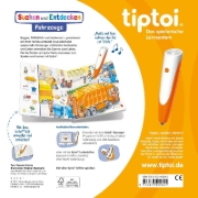 Buchcover und Innenansicht für das Buch: tiptoi® Suchen und Entdecken - Fahrzeuge
