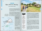 Buchcover und Innenansicht für das Buch: DUMONT Reise-Taschenbuch Reiseführer Rügen, Hiddensee & Stralsund