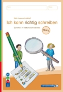 Buchcover und Innenansicht für das Buch: Mein Lupenschreibheft 1 bis 3 - Ich kann richtig schreiben - Ausgabe mit Artikelkennzeichnung (DaZ)