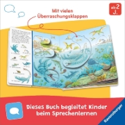 Buchcover und Innenansicht für das Buch: Mein Sachen suchen Wimmelbuch: Dinosaurier