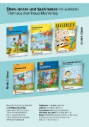 Buchcover und Innenansicht für das Buch: Quer durch die 1. Klasse, Richtig schreiben - A5-Übungsblock