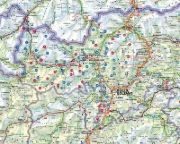 Buchcover und Innenansicht für das Buch: Leichte Wanderungen Südtirol - Vinschgau, Meraner und Bozner Land
