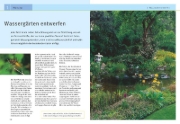 Buchcover und Innenansicht für das Buch: Gartenteiche anlegen und gestalten