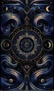Buchcover und Innenansicht für das Buch: Soulmirror Tarot - 78 Karten mit Buch - (Soul Path, sensitive Tarotkarten)