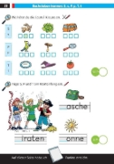 Buchcover und Innenansicht für das Buch: Die drei ??? Kids: Mein Deutschblock 1. Klasse