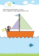 Buchcover und Innenansicht für das Buch: Mein großer bunter Schwungübungs-Block ab 3 Jahren