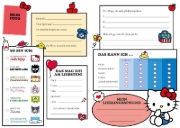 Buchcover und Innenansicht für das Buch: Hello Kitty and Friends: Meine Freunde