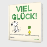Buchcover und Innenansicht für das Buch: Peanuts Geschenkbuch: Viel Glück wünschen Snoopy und die Peanuts!