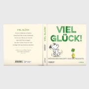 Buchcover und Innenansicht für das Buch: Peanuts Geschenkbuch: Viel Glück wünschen Snoopy und die Peanuts!