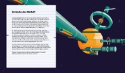 Buchcover und Innenansicht für das Buch: Entdecke den Weltraum