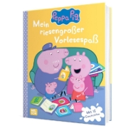 Buchcover und Innenansicht für das Buch: Peppa Wutz Gutenachtgeschichten: Mein riesengroßer Vorlesespaß