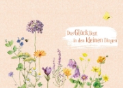 Buchcover und Innenansicht für das Buch: Sonnenschein, Freiheit und eine kleine Blume braucht man