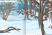 Buchcover und Innenansicht für das Buch: Naturforscher-Kids - Stickerheft Im Wald