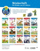 Buchcover und Innenansicht für das Buch: Wieso? Weshalb? Warum? Stickerheft: Polizei