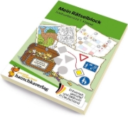 Buchcover und Innenansicht für das Buch: Mein Rätselblock Sachunterricht 1. Klasse