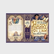 Buchcover und Innenansicht für das Buch: Harry Potter and the Half-Blood Prince